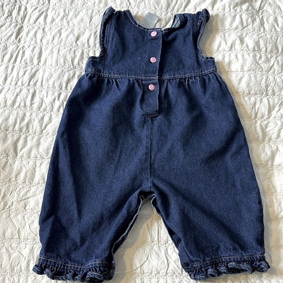 6M Vintage Jean jumper/romper baby girl princess - Picture 5 of 7
